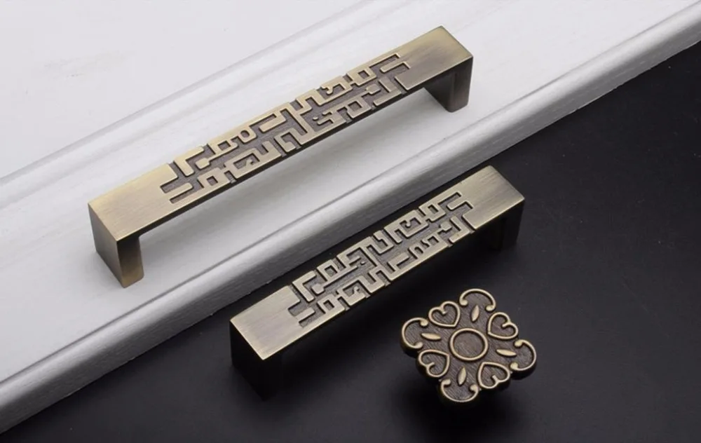 2 pcs Chinese Style Drawer Dra - Unique Furniture Hardware Pulls 评论和价格