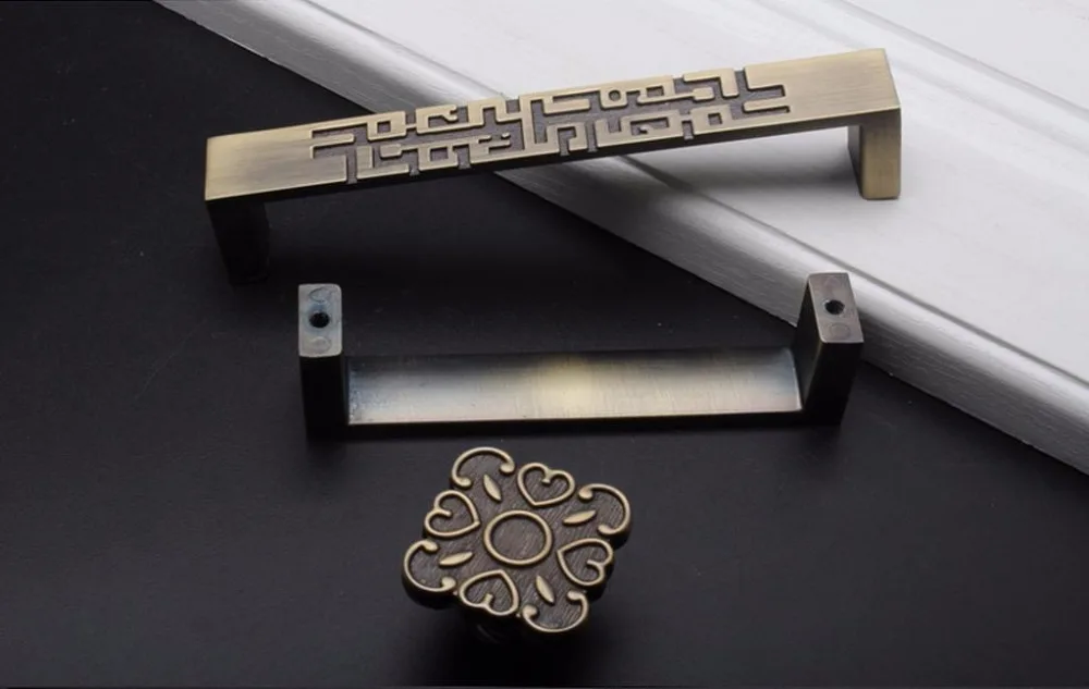 2 pcs Chinese Style Drawer Dra - Unique Furniture Hardware Pulls 评论和价格