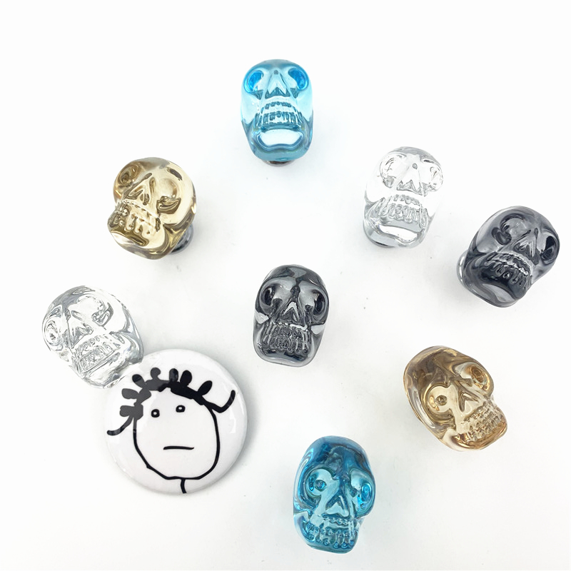 LCH  Clear Crystal Skull Shape - Unique Furniture Hardware Pulls 评论和价格