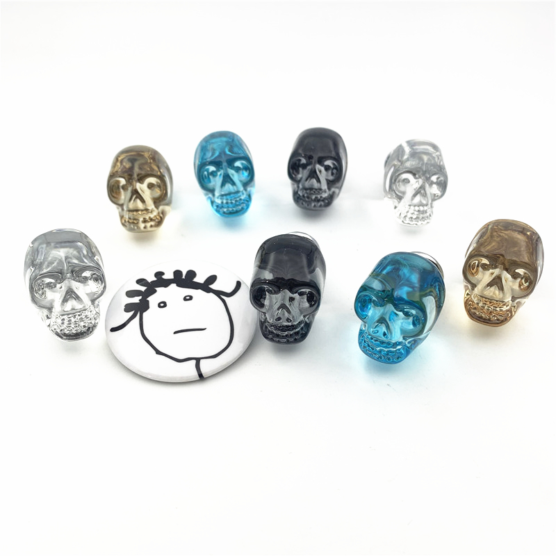 LCH  Clear Crystal Skull Shape - Unique Furniture Hardware Pulls 评论和价格