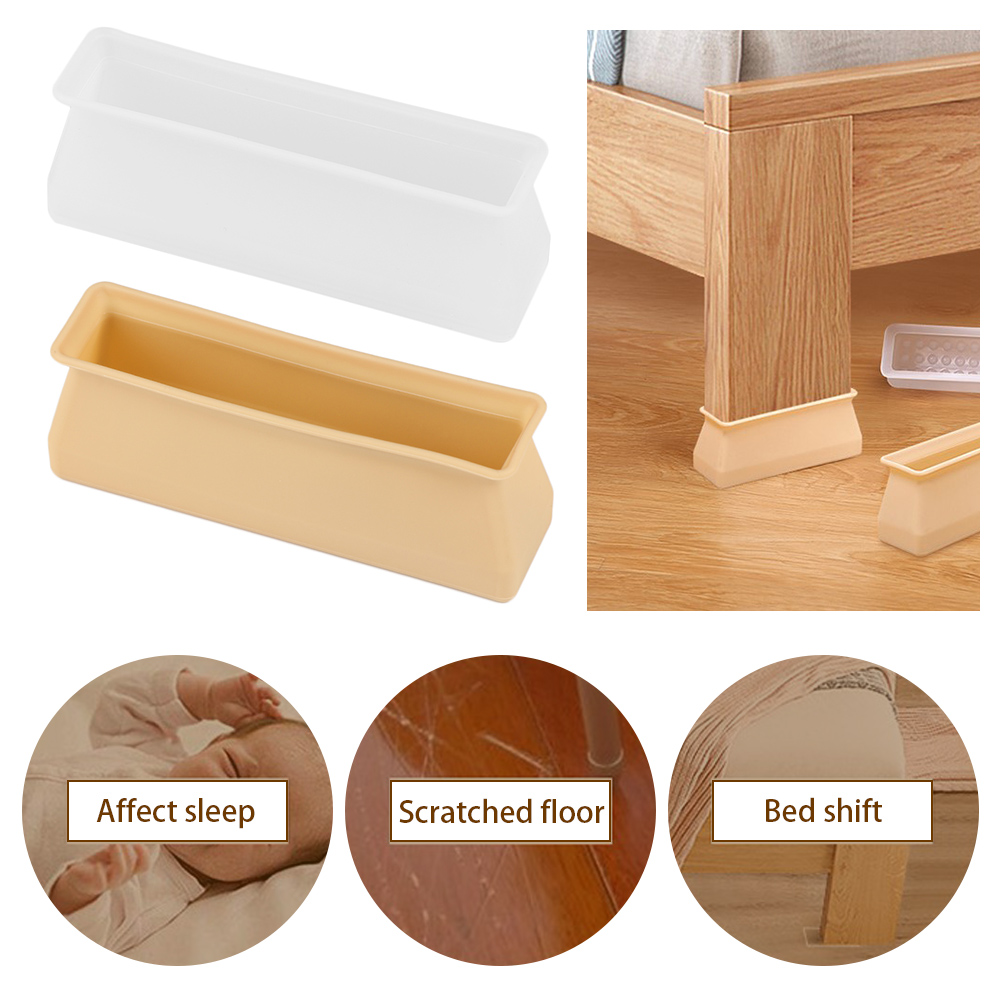 4PCS Silicone Rectangular Feet - Furniture Hardware Feet 评论和价格