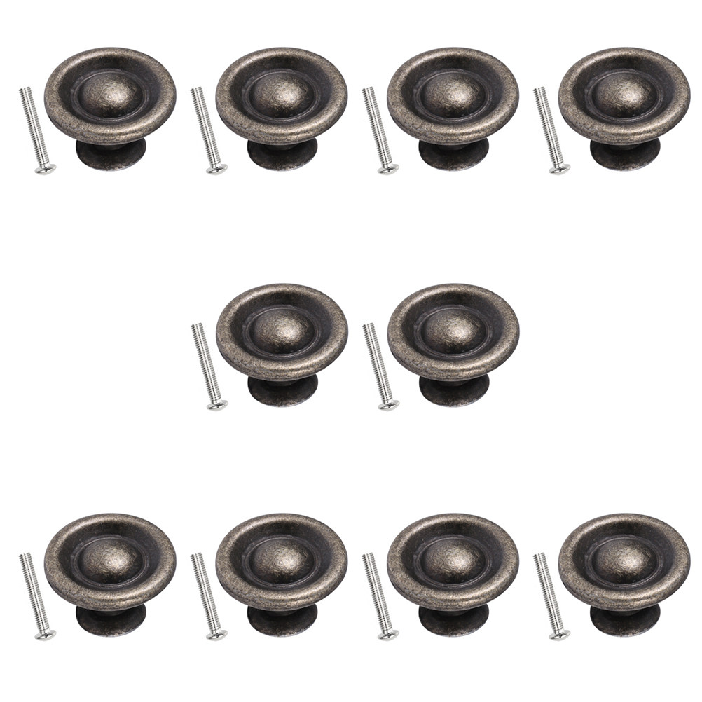 10pcs Retro Round Handle Alloy - Vintage Furniture Hardware Replacement 评论和价格