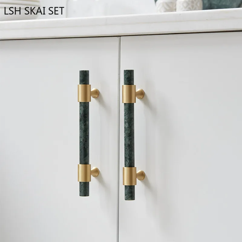 1Pc Marble Brass Handle Nordic - Furniture And Hardware Supplies 评论和价格
