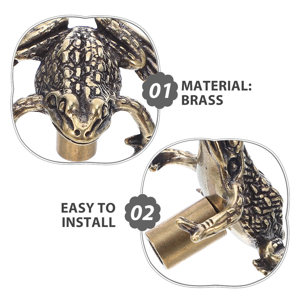 2Pcs Brass Toad Door Handles V - Unique Furniture Hardware Pulls 评论和价格