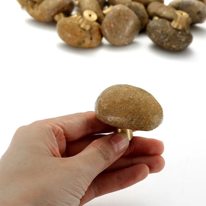 1 Pc Unique Natural Stone + Zi - Unique Furniture Hardware Pulls 评论和价格