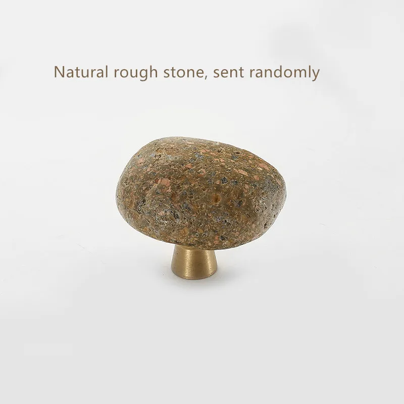 1 Pc Unique Natural Stone + Zi - Unique Furniture Hardware Pulls 评论和价格