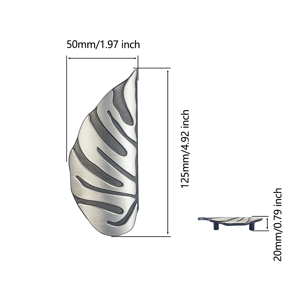 Zinc Alloy Monstera Leaf Cabin - Unique Furniture Hardware Pulls 评论和价格